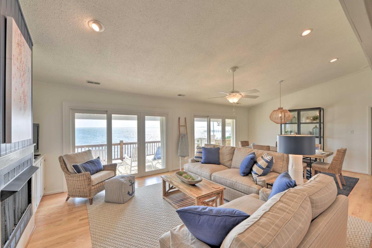 Waterfront Harkers Island Home Sunset View And Dock 외부 사진